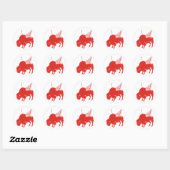 Buffalo Wings Ronde Sticker (Vel)