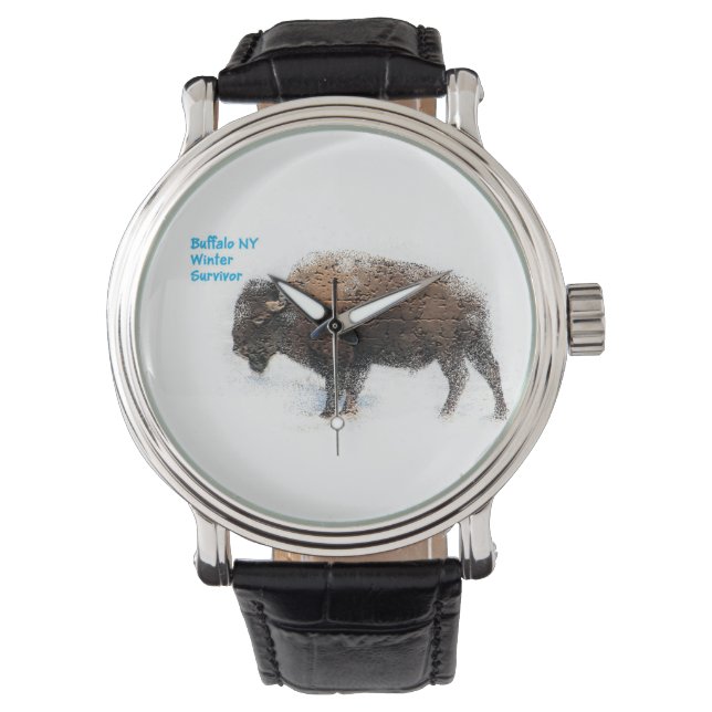 "Buffalo Winter Survivor Watch" Horloge (Voorkant)