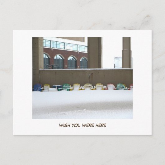 Buffalo Winters (wou dat je hier was) Briefkaart (Voorkant)