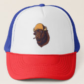 Buffalo with a Helmet Trucker Pet (Voorkant)
