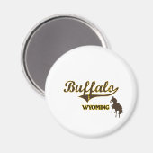 Buffalo Wyoming City Classic Magneet (Voorkant / Achterkant)