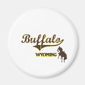 Buffalo Wyoming City Classic Magneet (Voorkant)