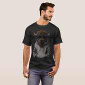 Buffalo Zonnebril Safari Dier Grappig T-shirt (Voorkant volledig)