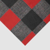 Buffalo zwart en rood controleren tissuepapier (Detail)