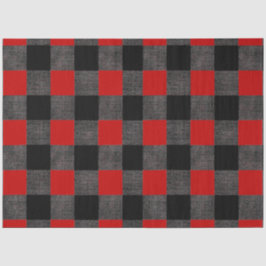 Buffalo zwart en rood controleren tissuepapier