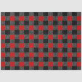 Buffalo zwart en rood controleren tissuepapier (Voorkant)