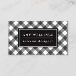 Buffalo zwart-wit geplakt, eenvoudig en  visitekaartje