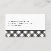 Buffalo zwart-wit geplakt, eenvoudig en  visitekaartje (Achterkant)