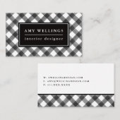 Buffalo zwart-wit geplakt, eenvoudig en  visitekaartje (Voorkant / Achterkant)