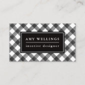 Buffalo zwart-wit geplakt, eenvoudig en  visitekaartje (Voorkant)