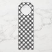 Buffalo Zwart-wit, prettig kerstfeest Flessenhanger (Achterkant)