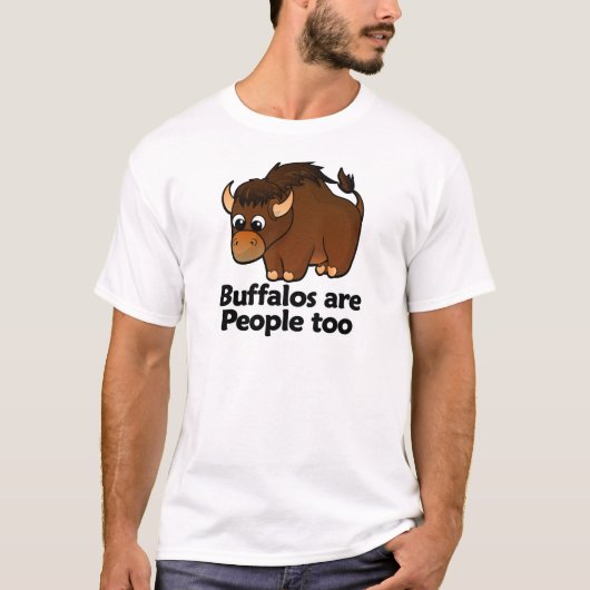 Buffalos zijn ook mensen t-shirt (Voorkant)
