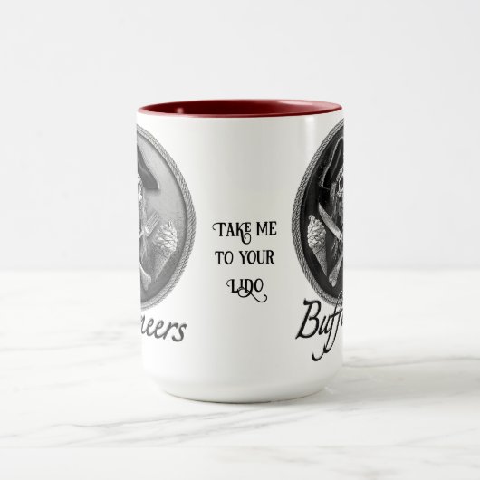 Buffaneers Pirate: "Neem me mee naar je Lido" Mok (Midden)