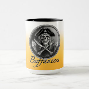 Buffaneers Pirate Skull met gebruiksvoorwerpen en Mok