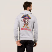 Buffaneers Pirate Skull: "Neem me mee naar je Lido Hoodie (Achterkant volledig)