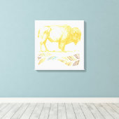  buffel canvas afdruk (Insitu (Houten vloer))