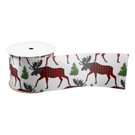 Buffel Check Bull Moose Satijnen Lint (Spoel)