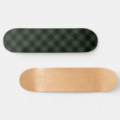 Buffel Check Keltisch Groen en Zwart Kleiner Plaid Persoonlijk Skateboard (Horizontaal)