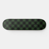 Buffel Check Keltisch Groen en Zwart Kleiner Plaid Persoonlijk Skateboard (Horizontaal)
