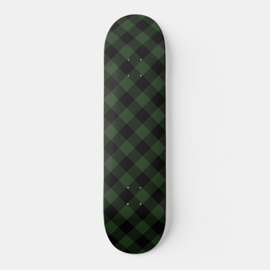 Buffel Check Keltisch Groen en Zwart Kleiner Plaid Persoonlijk Skateboard (Voorkant)