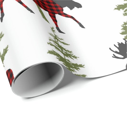 Buffel Check Moose Cadeaupapier (Rol Hoek)