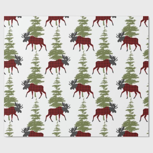 Buffel Check Moose Cadeaupapier (Vlak)