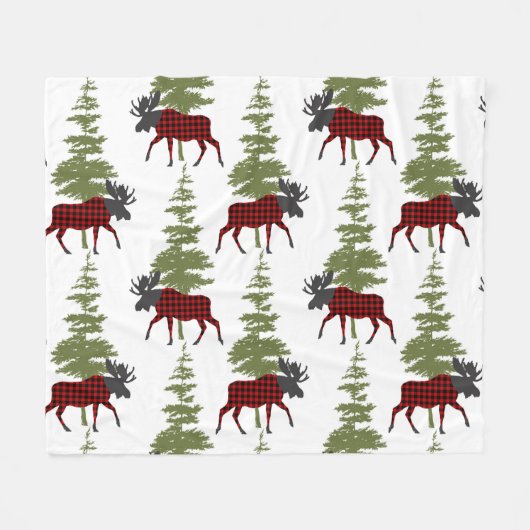 Buffel Check Moose Fleece Deken (Voorkant (Horizontaal))
