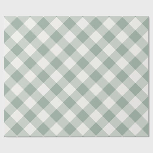Buffel Check Sage Green Cadeaupapier (Vlak)