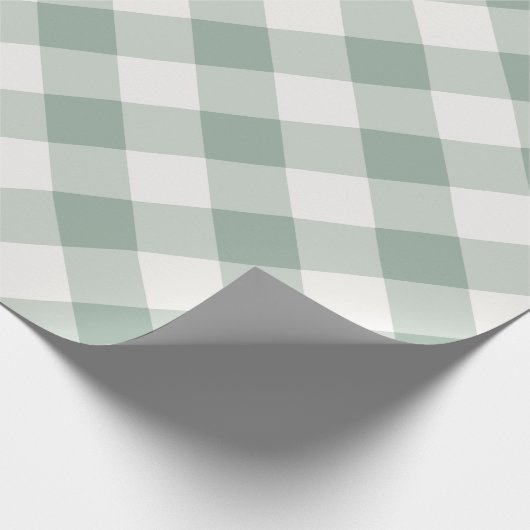 Buffel Check Sage Green Cadeaupapier (Hoek)