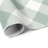 Buffel Check Sage Green Cadeaupapier (Rol Hoek)
