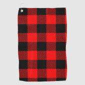Buffel Controleer Landenpatroon Lumberjack Plaid Golfhanddoek (Voorkant)