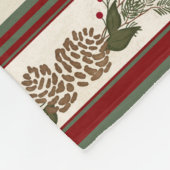 Buffel geruite kerstpijnbomen Herten Antlers Fleece Deken (Hoek)