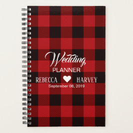 Buffel geruite rustieke winter bruiloft planner