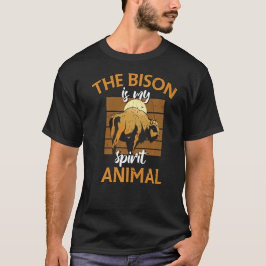 buffel Het Bison is mijn dierlijk T-shirt (Voorkant)