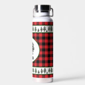 Buffel met Evergreen rand Waterfles (Achterkant)