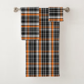 Buffel Plaid Halloween Patroon Bad Handdoek (Insitu)