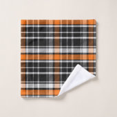 Buffel Plaid Halloween Patroon Bad Handdoek (Wasdoekje)