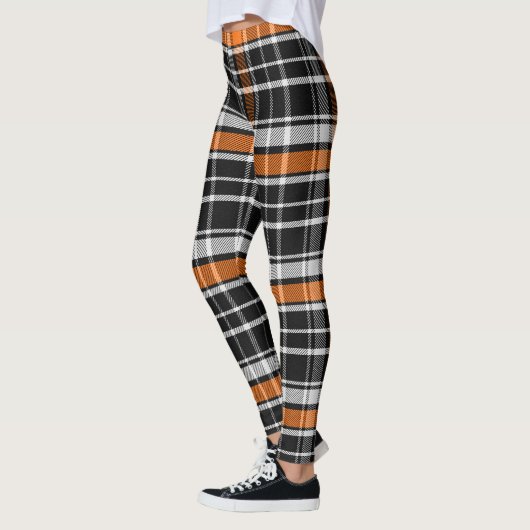 Buffel Plaid Halloween Patroon Leggings (Links)
