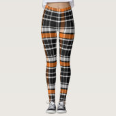 Buffel Plaid Halloween Patroon Leggings (Voorkant)
