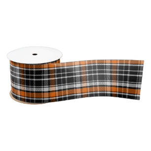 Buffel Plaid Halloween Patroon Satijnen Lint
