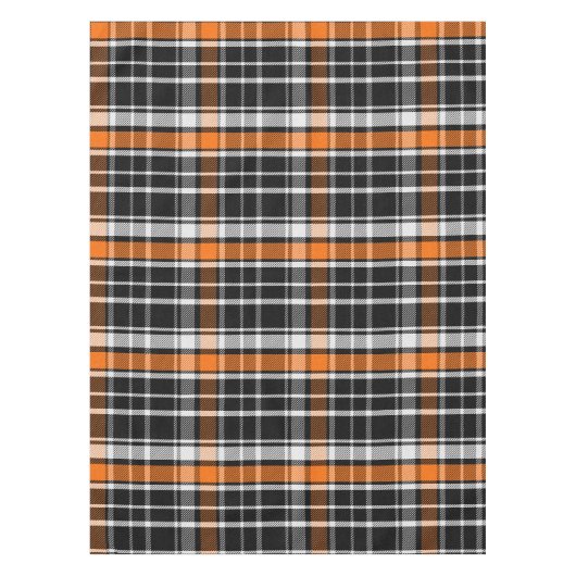 Buffel Plaid Halloween Patroon Tafelkleed (Voorkant)