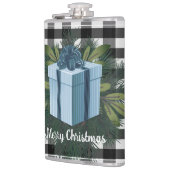 Buffel Plaid Kerstcadeau | Blauw Heupfles (Links)