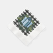 Buffel Plaid Kerstcadeau | Blauw Servet (Hoek)