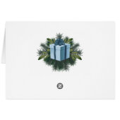 Buffel Plaid Kerstcadeau | Blauwe vakantie (Achterkant Horizontaal)