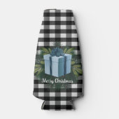 Buffel Plaid Kerstcadeau | Blauwe vakantie Flesjeskoeler (Voorkant)