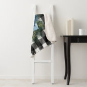 Buffel Plaid Kerstcadeau | Blauwe vakantie Sherpa Deken (In situ)