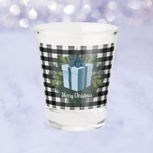 Buffel Plaid Kerstcadeau | Blauwe vakantie Shot Glas