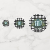 Buffel Plaid Kerstcadeau | BLAUWGROEN Confetti (Voorkanten)