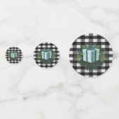 Buffel Plaid Kerstcadeau | BLAUWGROEN Confetti (Achterkanten)