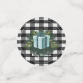 Buffel Plaid Kerstcadeau | BLAUWGROEN Confetti (Kleine voorkant)